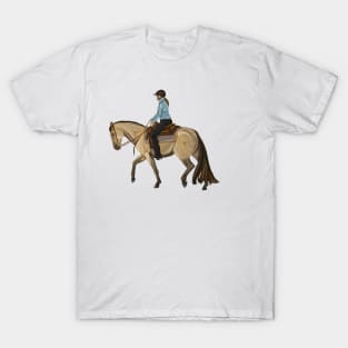 Buckskin Western Dressage Horse T-Shirt